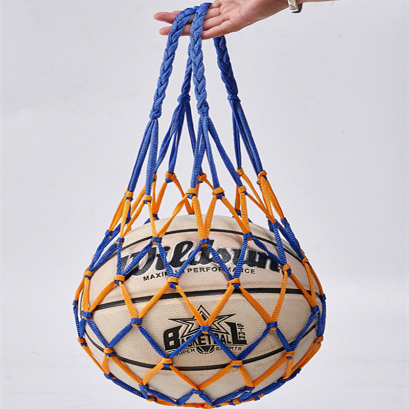 Nylon netz FußBall Volleyball Kordel zug Ball Aufbewahrung tasche Jugend FußBall Selbst Trainer kühne Aufbewahrung tasche FußBall zubehör: Weiß