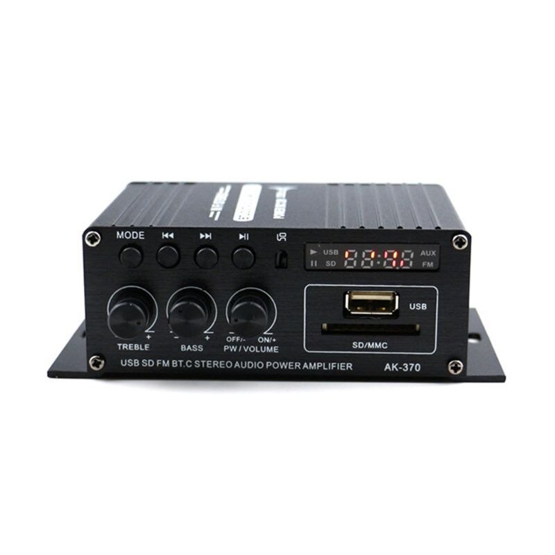 1 Set Stereo Hifi Car Home Subwoofer Car Amplifier Amp Sound Speaker Bluetooth EDR Amplifiers Vehicle Accessories