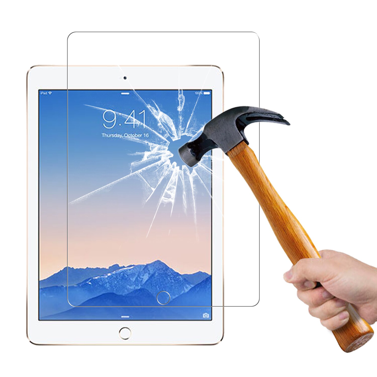 Voor Ipad Air Screen Protector, tablet Beschermende Film Gehard Glas Voor Ipad Air (A1474 /A1475 /A1476)