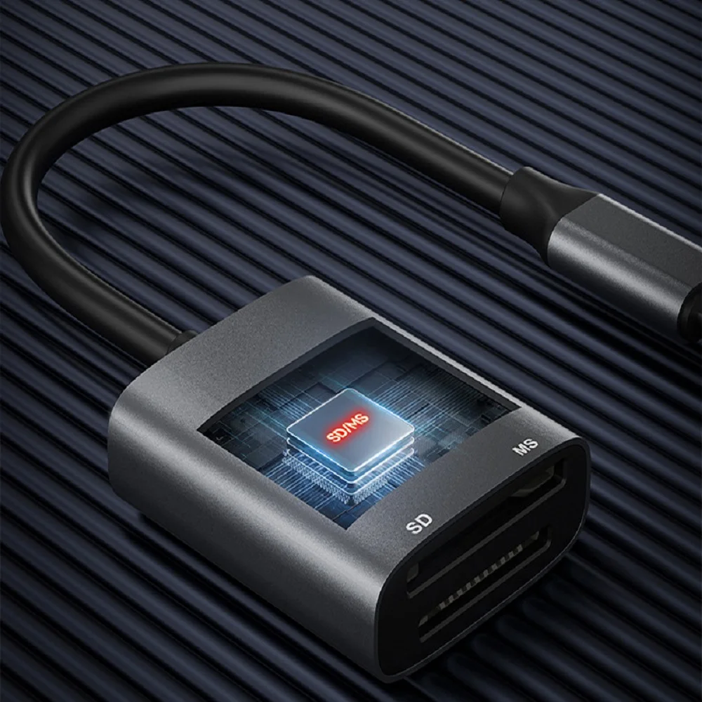 USB C Memory Stick Pro Duo Adapter für iPhone MS/SD-Kartenleser für Lightning Typ-C-Gerät SD-Kartenadapter unterstützt SD/SDHC/MS