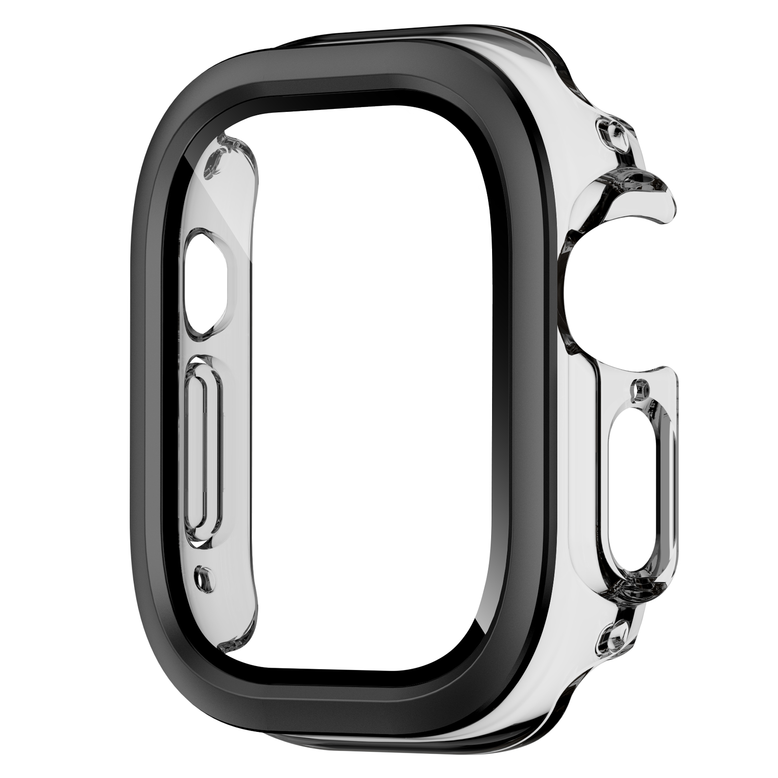 Tempered Glass+Case for Apple Watch Series10 42mm 46mm Iwatch For Apple Watch Ultra2 49mm Screen Protector Watch Accessories: XS / Ivoor