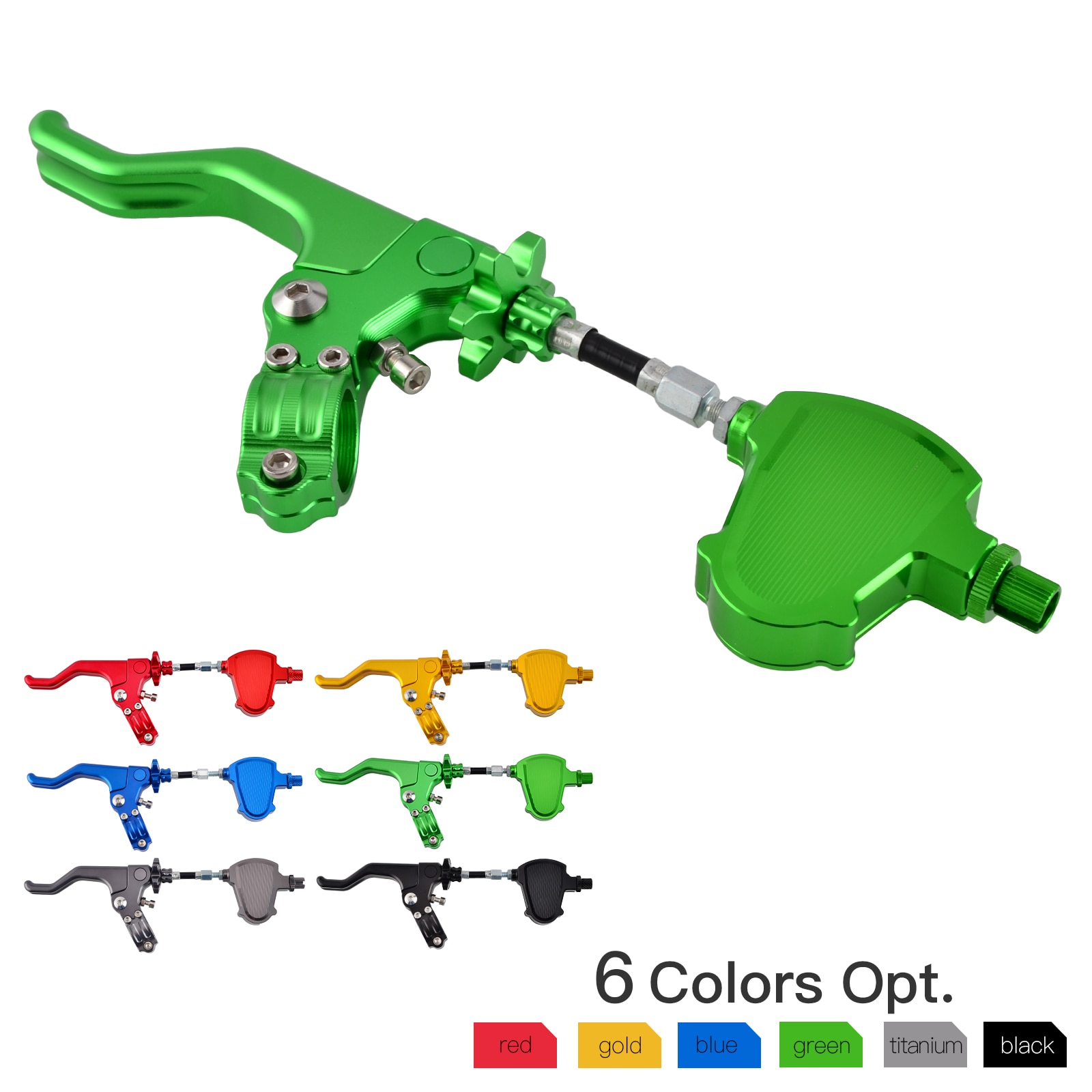 Levier d&#39;embrayage court, système de câble facile à tirer, pour Kawasaki Z650 Z750 Z900 Z800 Z1000 ZX6R ZX10R KX125 KX250 KX250F KX450F KLX