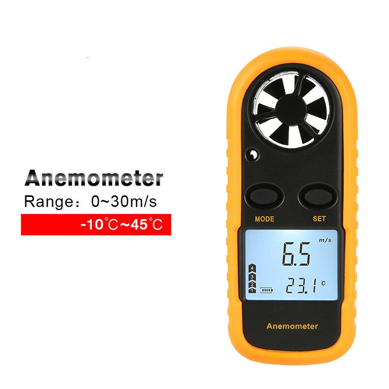 GM816 Digitale Anemometer Met Mark Windsnelheid Meting Laag Stroomverbruik