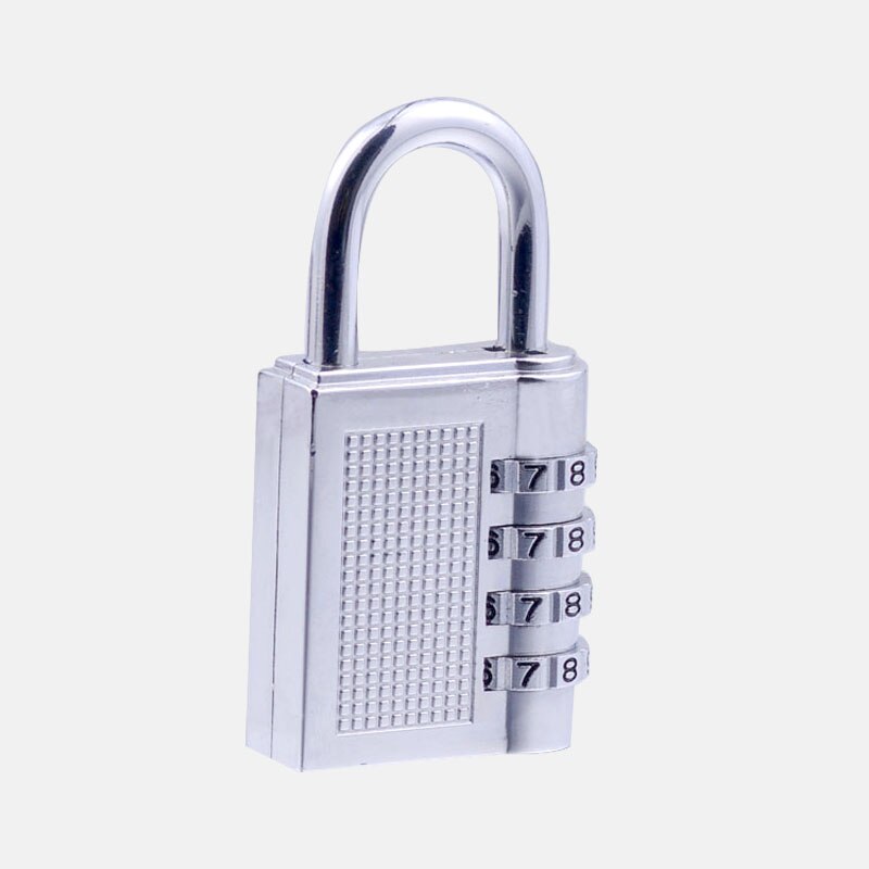 Candado de combinación de 4 dígitos para gimnasio al aire libre, candado de seguridad resistente a la intemperie, 80x43x14mm, color negro: 1