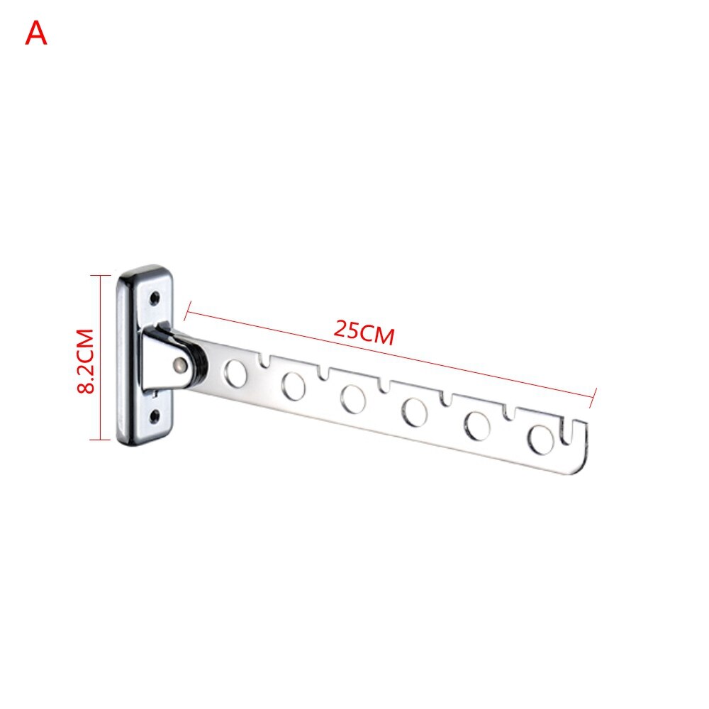 Opklapbare Rvs Wall Mounted Hanger Haak Garderobe Garderobe Fold Hanger: A