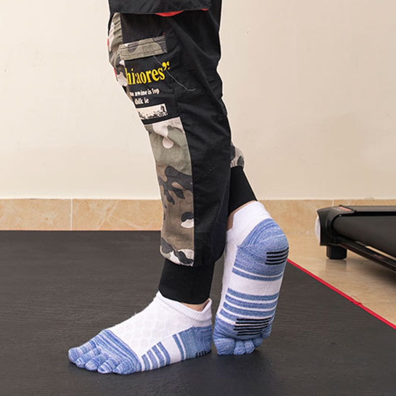 5 Paren/partij Mannen Vijf Teen Katoenen Sokken Japanse Split Teen Tabi Sokken Voor Man Zomer Dragen Dunne Ademende Anti-slip Sokjes