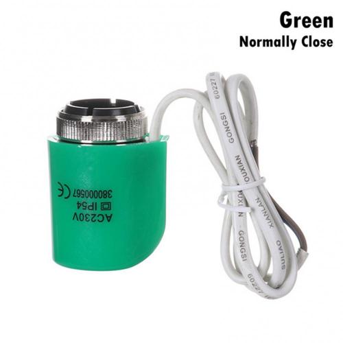 Electric Actuator Electrothermal Valve Manifold Open Close Floor Heating Parts Home Hardware Fittings: Green  Closed