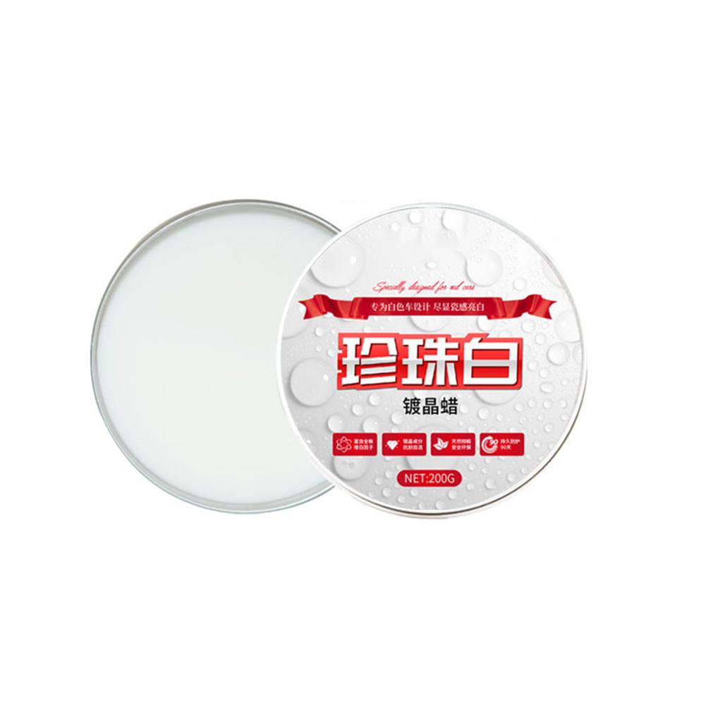 Pintura de cera blanca para el cuidado del automóvil, resistente al agua, cristal duro, mantenimiento de reparación de arañazos, recubrimiento de superficie de pintura