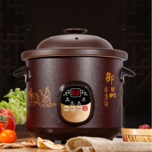 220V Home Electric Slow Stewer 3.5L/5L/6L Available Rice Cooker Ceramic Electric Stewing Cooking Pot Multi Cooker