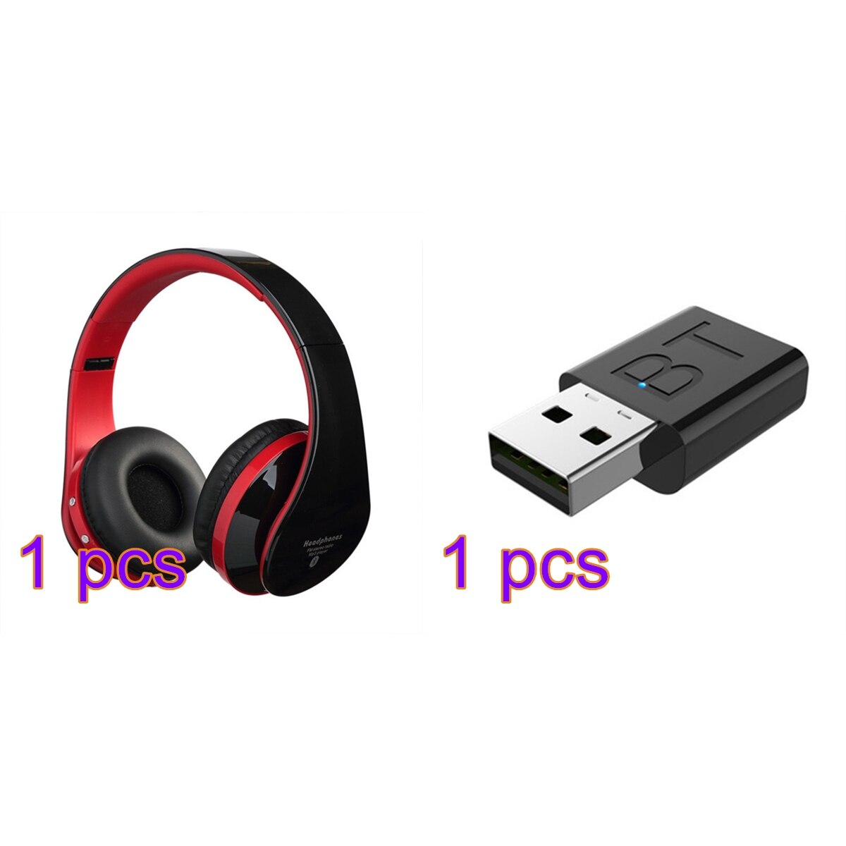 Auriculares inalámbricos para TV, Kit de conexión usb ligero, incluye adaptador de transmisor de Audio, Ideal para ver en privado: C