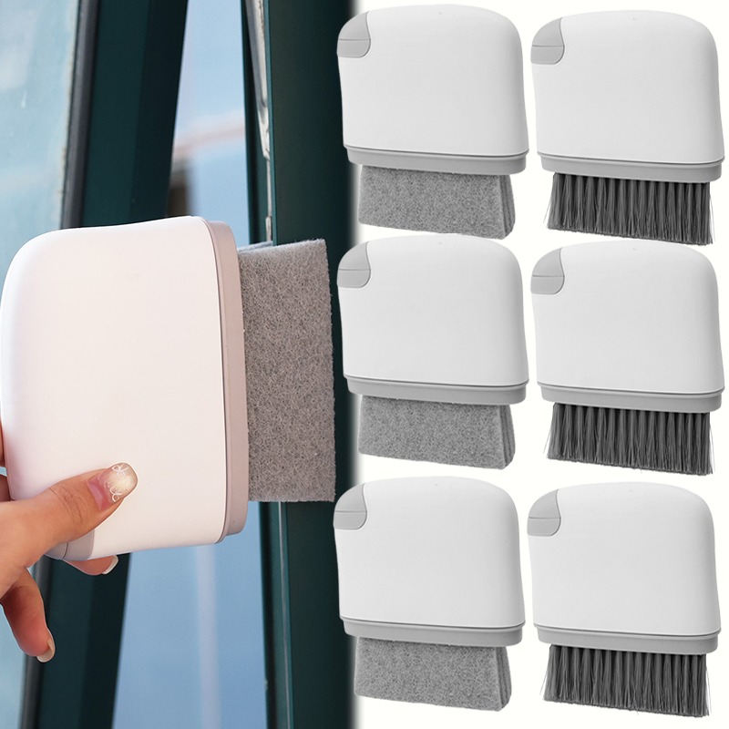 Multifunctional Cleaning Brush Window Frame Door Frame Cleaning Brush Hand-held Crevice Cleaner Resistant Track Cleaning Tools