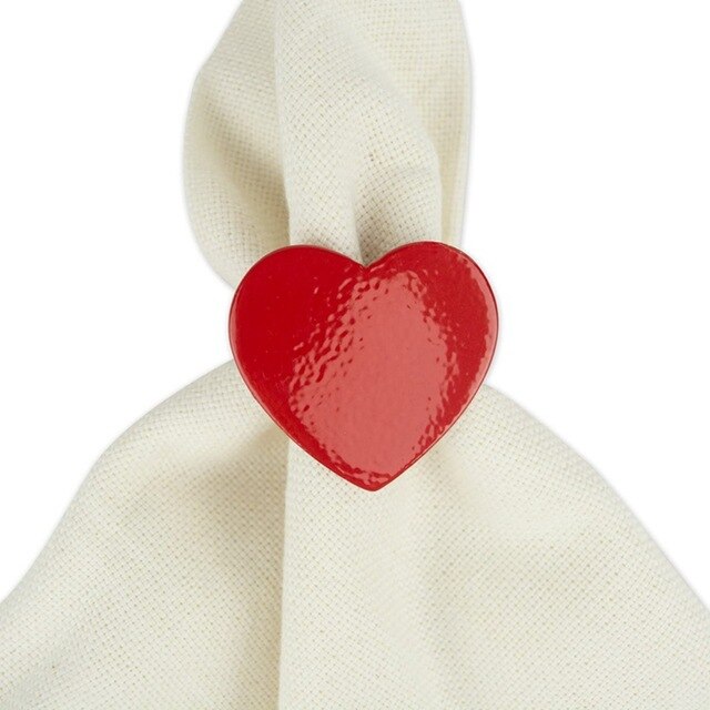 Kwiat róży obrączka na serwetki walentynki zielony liść kształt klamra robić serwetki składana tkanina pierścień stół weselny dekoracji: 8