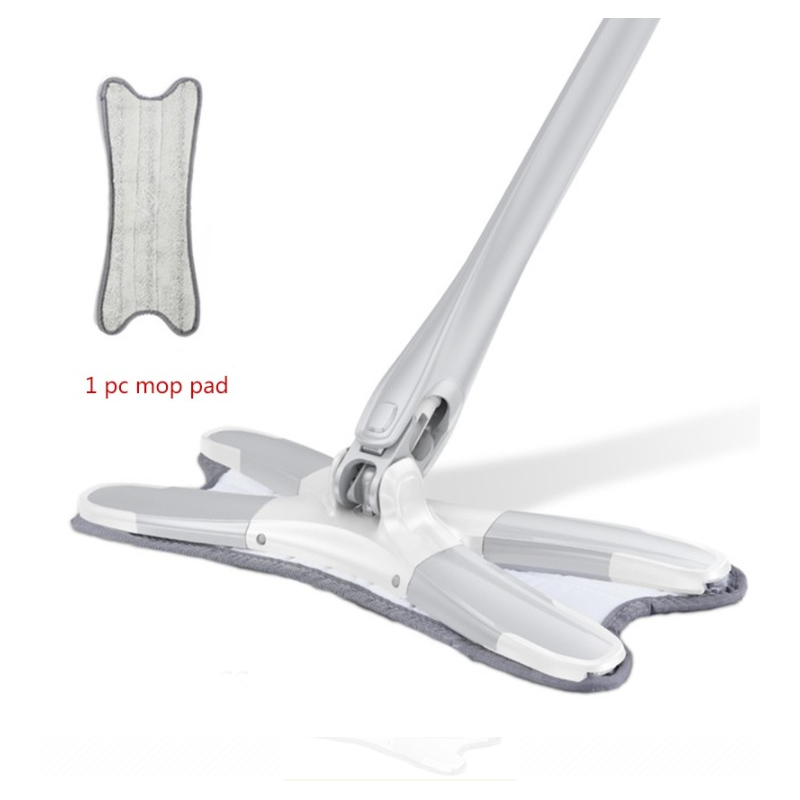 Haushalt Faul Mopp Reinigung Werkzeug X-Typ Boden Mopp Mit 4 Austauschbare Tuch Köpfe 360 Grad quetschen Flache Mopp Hand-Freies Waschen