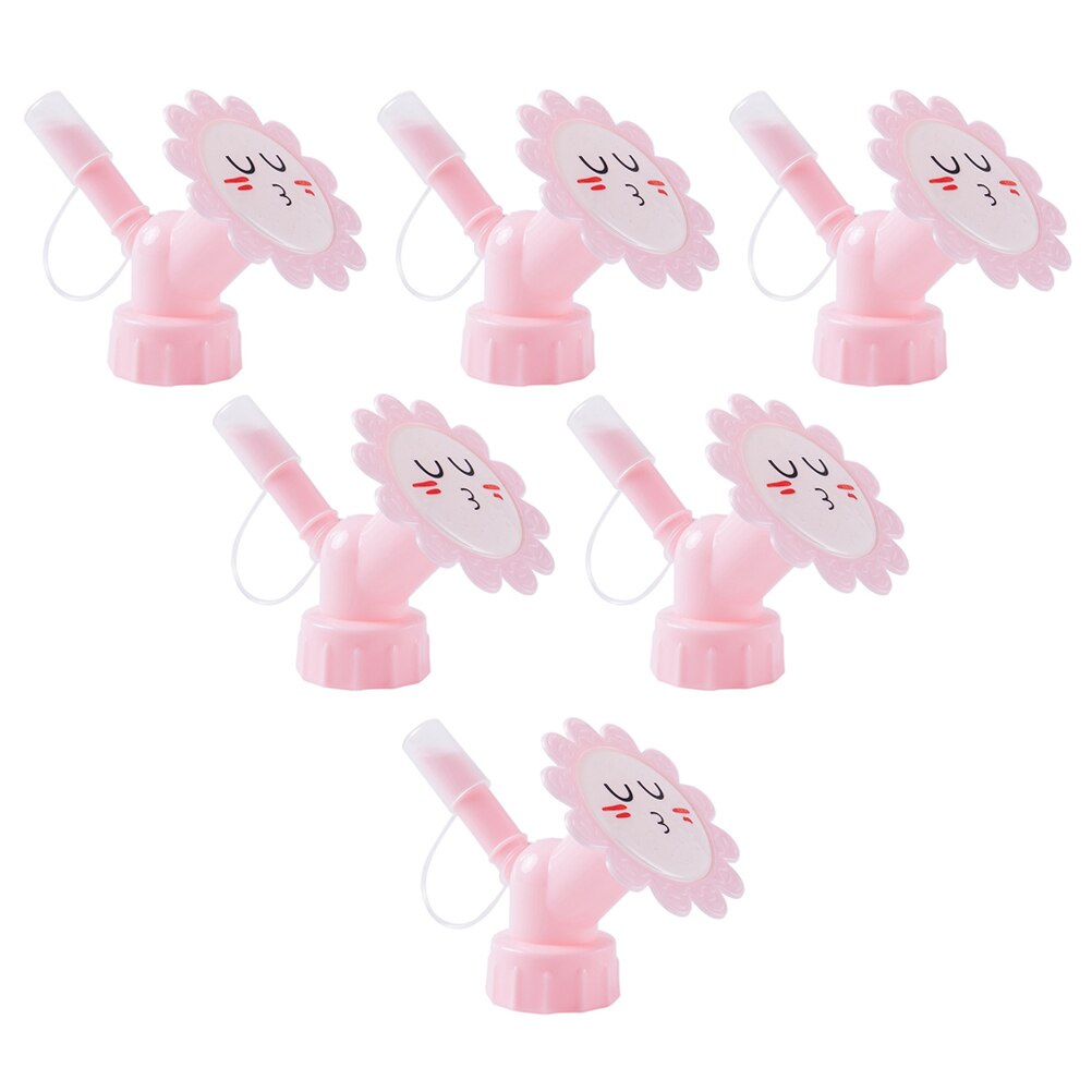 6pcs Useful Simple Safe Bottle Water Sprinklers Bottle Sprinkler Spouts Sprinkler Spouts: Pink 