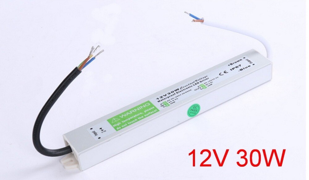1 st. 12v 30w dc 12v 2.5a waterdichte elektronische led driver transformator, schakelende voeding netvoeding