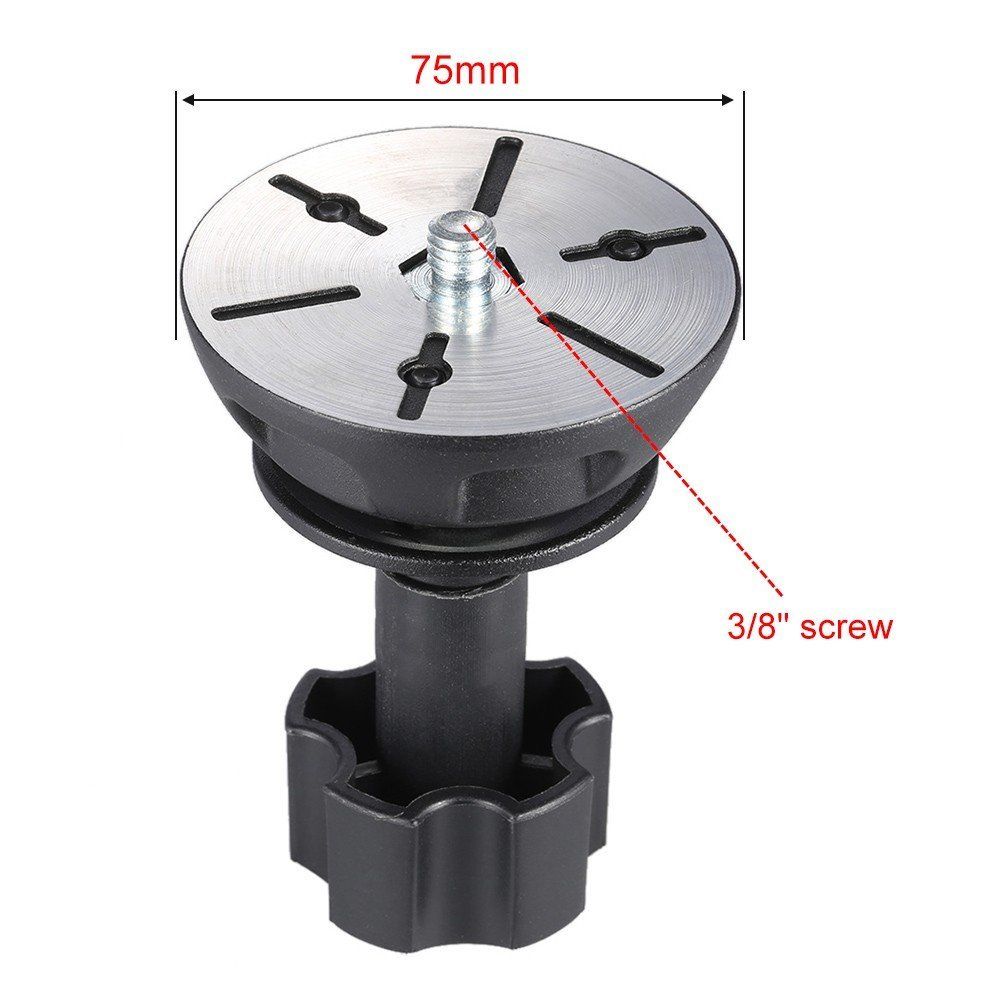 Adaptateur demi-boule plat au bol, 75mm, trépied à tête fluide, appareil photo DSLR