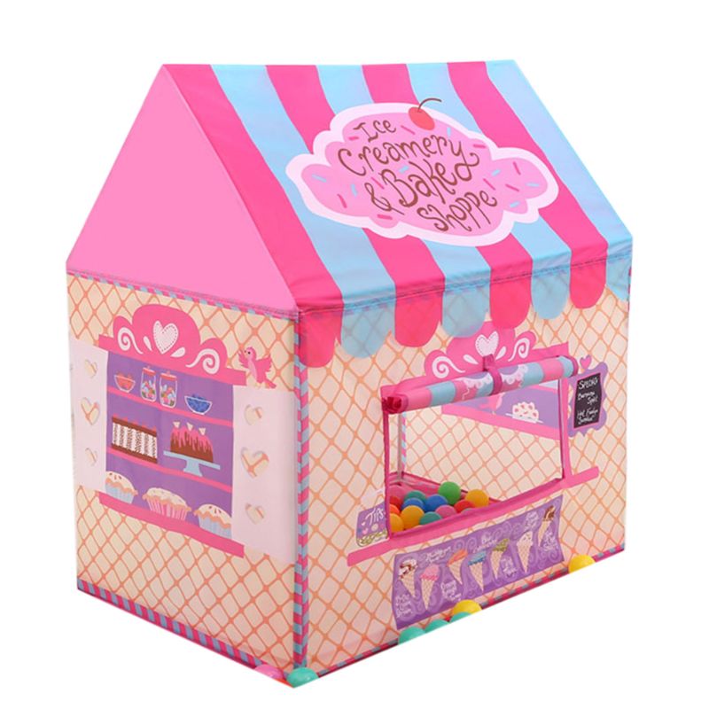 Tenda da gioco per bambini tenda da gioco per bambini attività all'aperto tenda da gioco pieghevole per interni 97BD: Pink