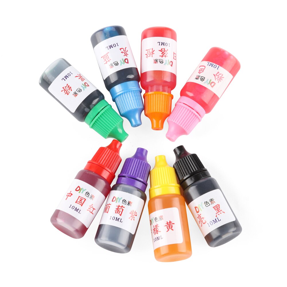 10ml farverige harpiks farve farvestof pigment krystal epoxy smykker gør farvestof sæbe forsyninger husholdning håndlavet diy tilbehør