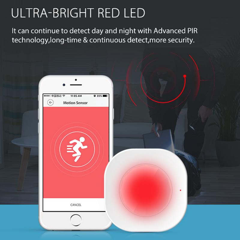 Tuya WiFi PIR Sensor Motion Sensor Wireless Infrared Detector Security Burglar Alarm Sensor Smart Life APP Control USB Infrared