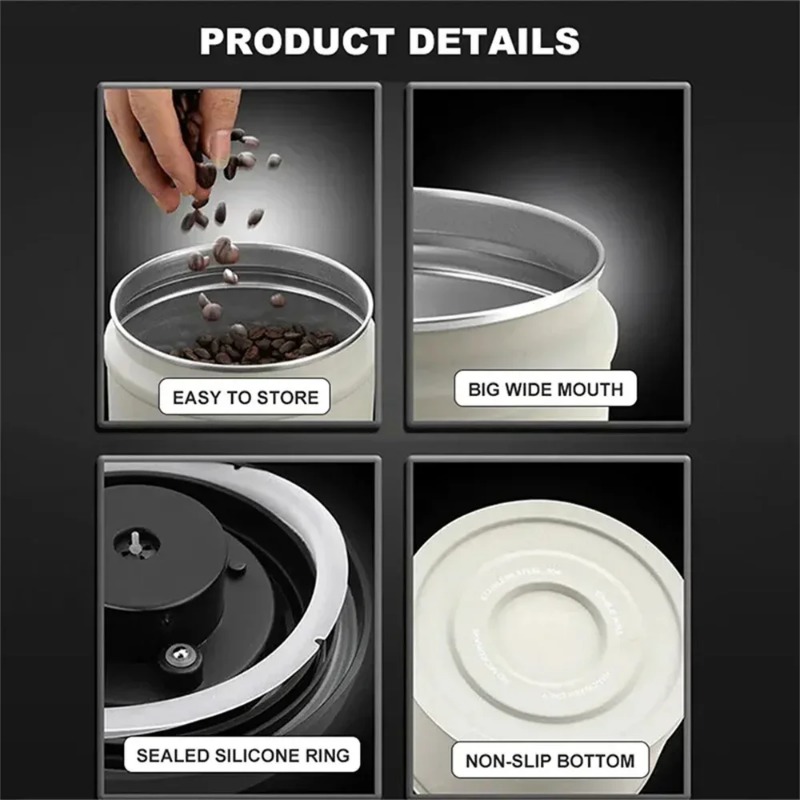 1100/1600 ml Koffieboon Vacuüm Verzegelde Tank Roestvrij Staal Vacuüm Opbergdoos Druk Type Koffiebonen Thee Verzegelde Kan keuken Gebruik