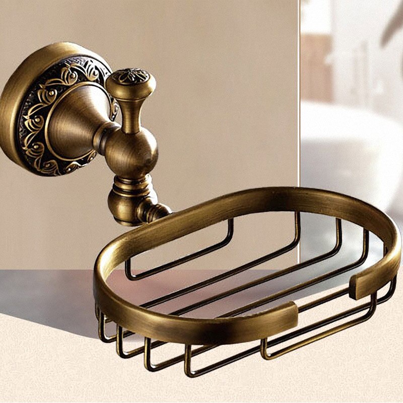 Badezimmer-Accessoires-einstellen, Antik-Durcheinander-Kollektion, geschnitzte Badezimmerprodukte, ein der Zauberstab montiertes Badezimmer-Hardware--einstellen aus Durcheinander: Licht Grau