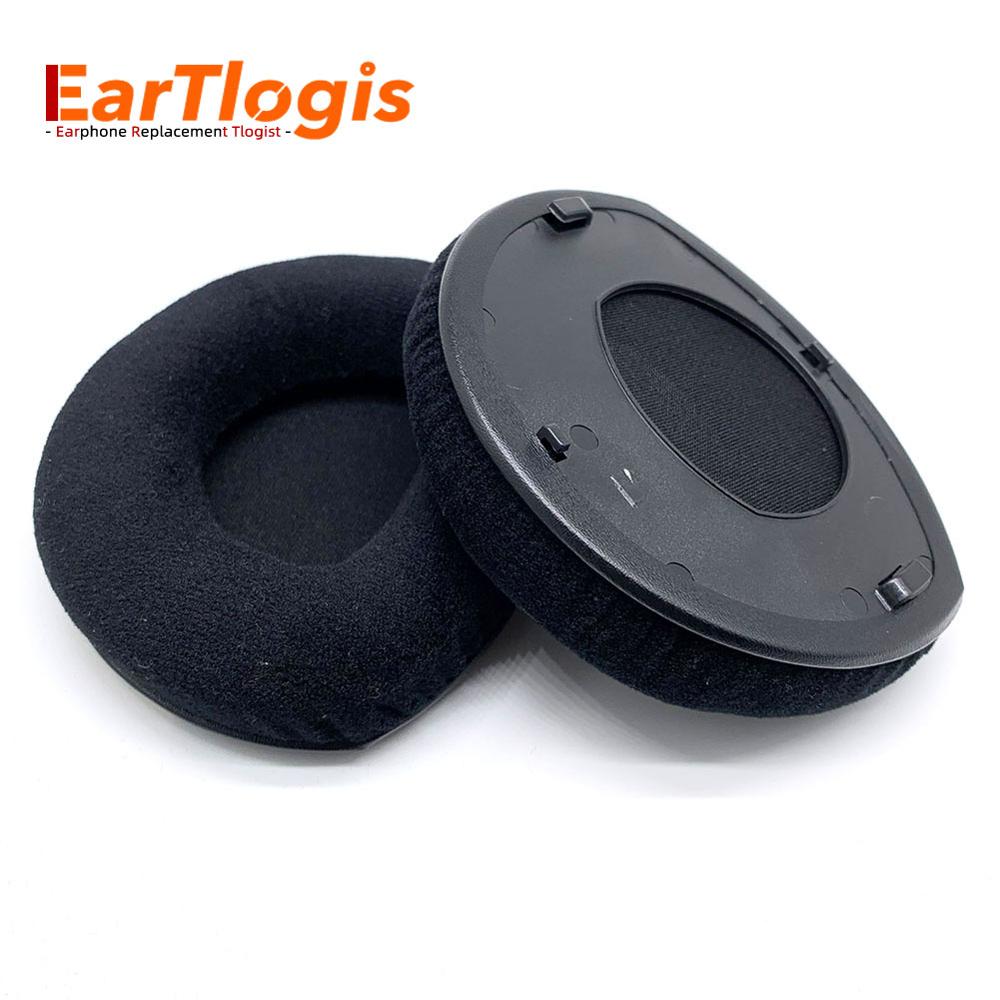 Eartlogis ersättande öronkuddar för sennheiser  rs110 rs160 rs170 rs180 hdr 160 hdr 170 hdr 180 delar hörselskydd kuddkoppar: 1 par sammet