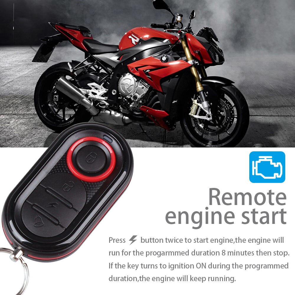 Steelmate motorcykel alarmsystem vandtæt motorcykel sikkerhedsalarm tyverisikring sikkerhed fjernbetjening motorstart
