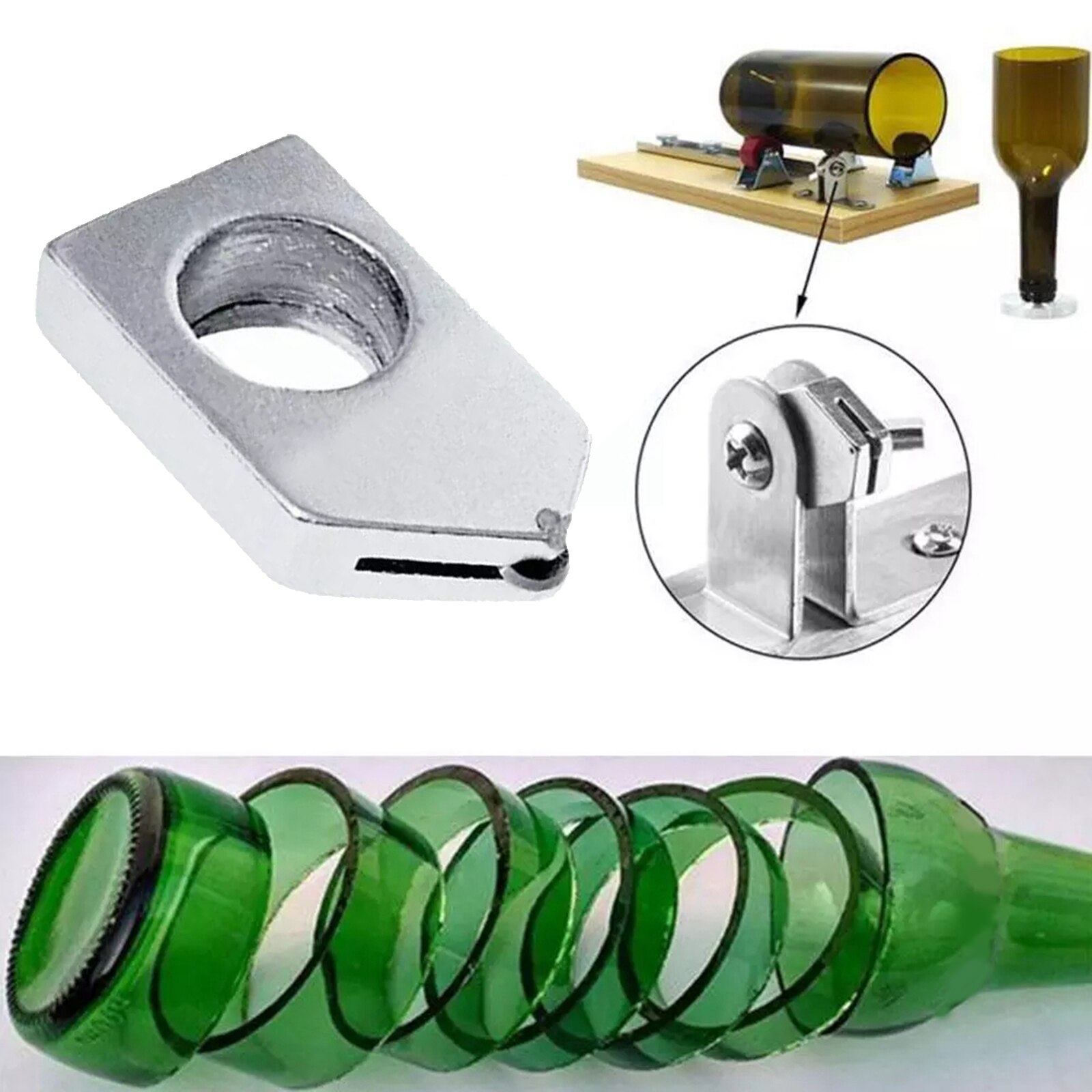 Snijkop Vervangt Voor 2-10Mm Glas Fles Cutter Tool Installeren