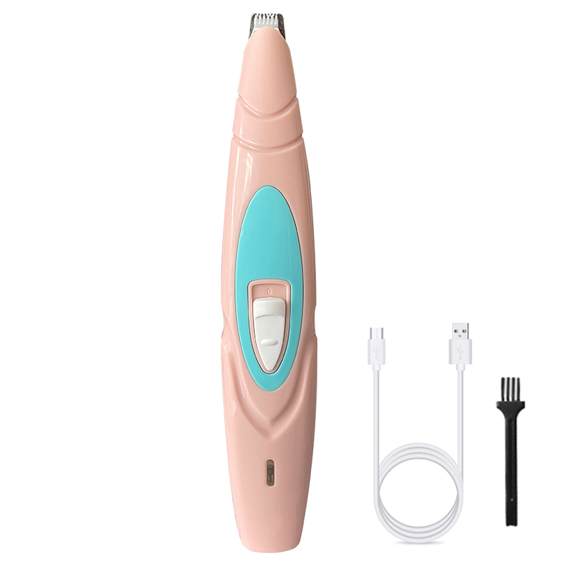 Elektrische Hond Clippers Professionele Huisdier Voet Tondeuse Hond Grooming Kapper Hond Shear Butt Oor Ogen Haar Cutter Pedicure: pink