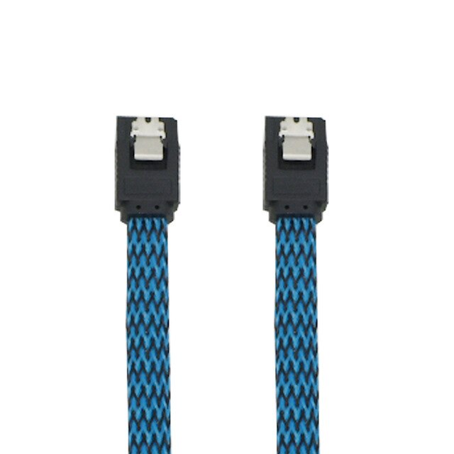 Lingable sata 3.0 iii sata 3 7 pin datakaapelit 6gb/ s ssd kaapeli hdd kiintolevyaseman johto linja nylon hihainen musta sininen punainen valkoinen: Sininen musta