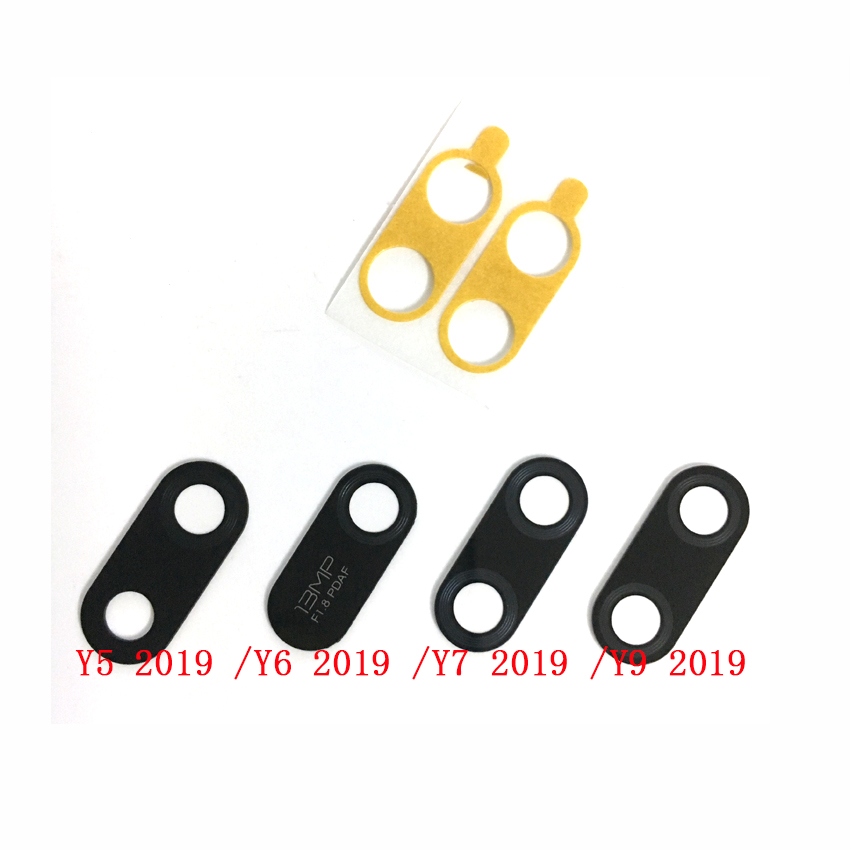 2pcs Original Rear Back Camera Glass Lens Cover For Huawei Y5 Y6 Y9 Y7A Pro Y9A with Ahesive Sticker Replacement Parts