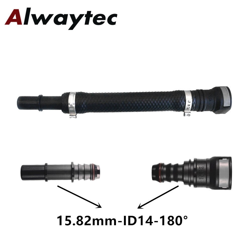 15.82mm fuel hose quick connector with male end ,Rubber assembly hose for Car exhaust system