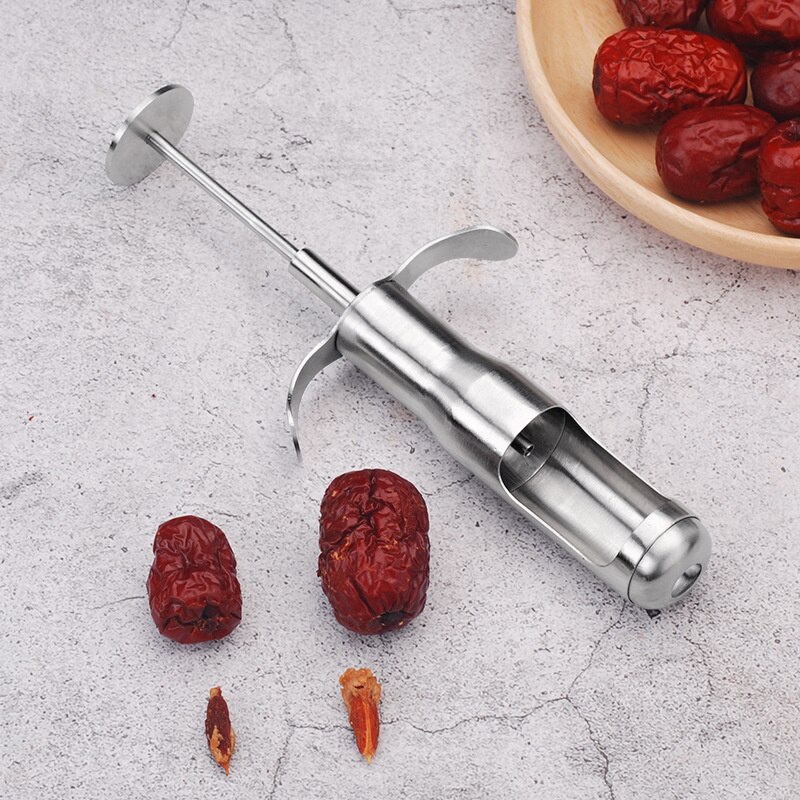 Ucleador de cerezas de acero inoxidable, dispositivo de eliminación de cerezas, herramienta para cortar frutas, 304