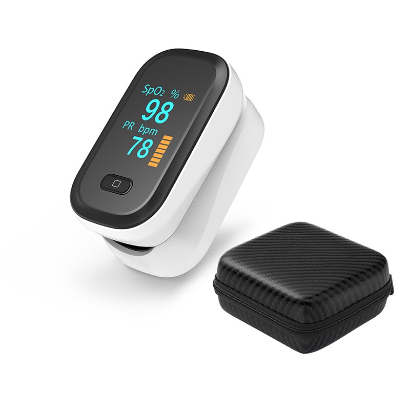 Oxímetro de pulso OLED SpO2 PR oxímetro de saturación de oxígeno en sangre, monitores para el cuidado de la salud, medidor de ritmo cardíaco: 844Black-ZH