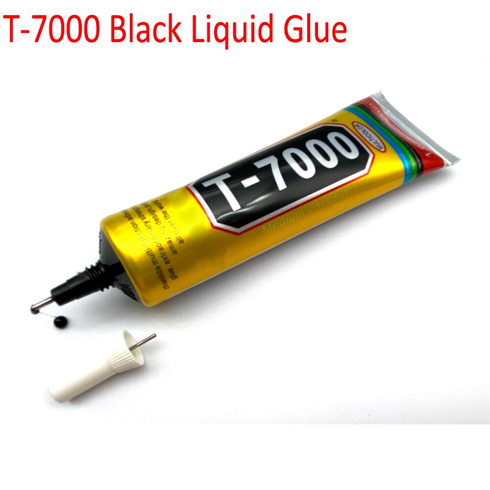 Pegamento líquido negro T7000, pantalla táctil LCD de cristal para teléfono móvil, superpegamento T-7000 adhesivo, reparación de resina epoxi multiusos