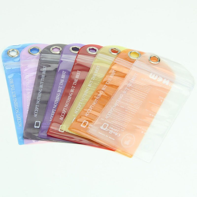10*20cm Mobile Phone Waterproof Storage Bag Plastic Packaging Bag Phone Accessories Outdoor Rafting Drifting Supplies