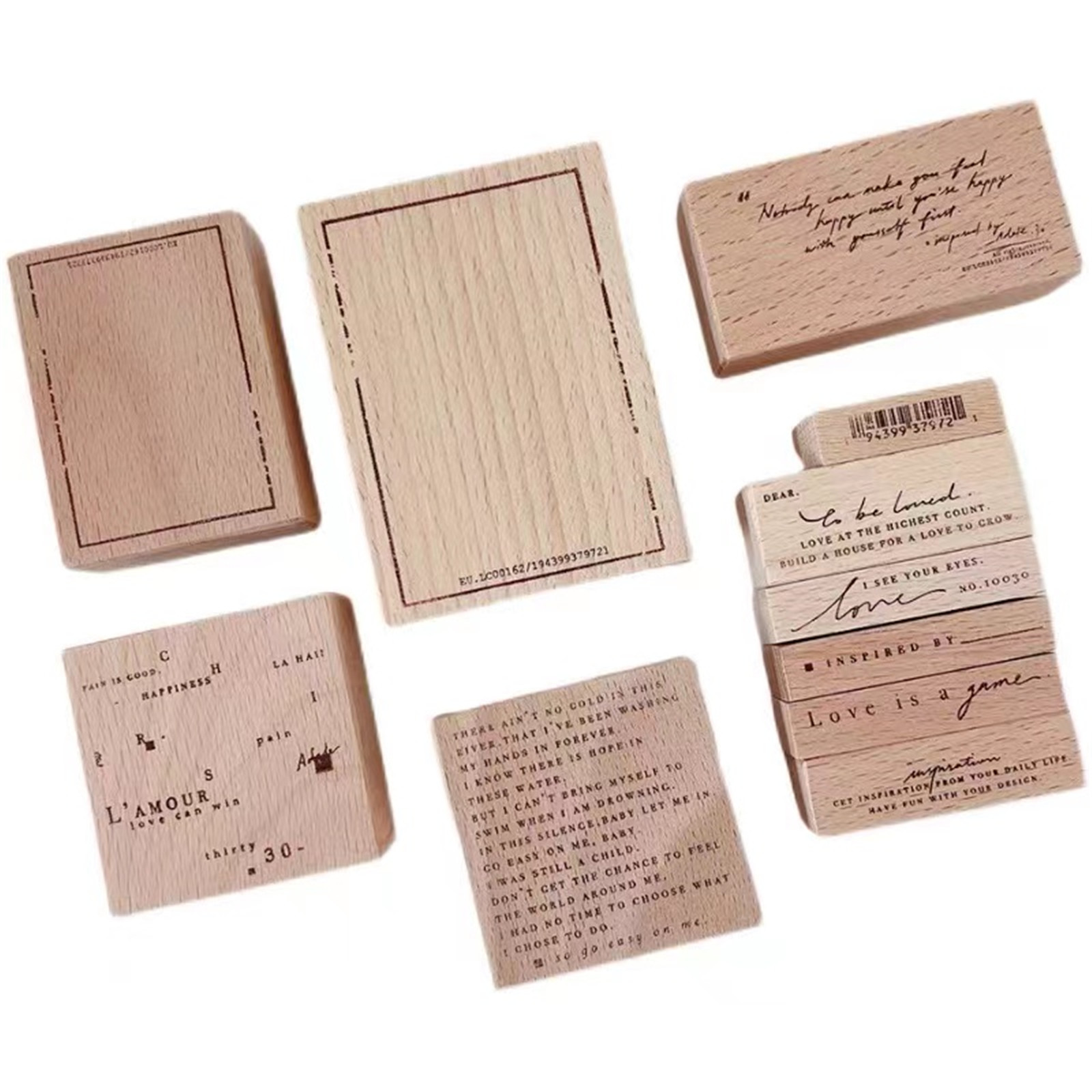 Jahrgang Inspirierung Liebe Holz Stempel für DIY Schrott Buchung Fotoalbum Karten herstellung
