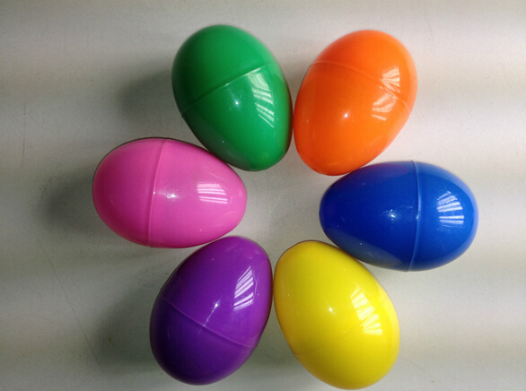 decoratie effen kleur opening eierschaal Plastic ei Paasei voor 8x5.5 cm 6 stks/partij