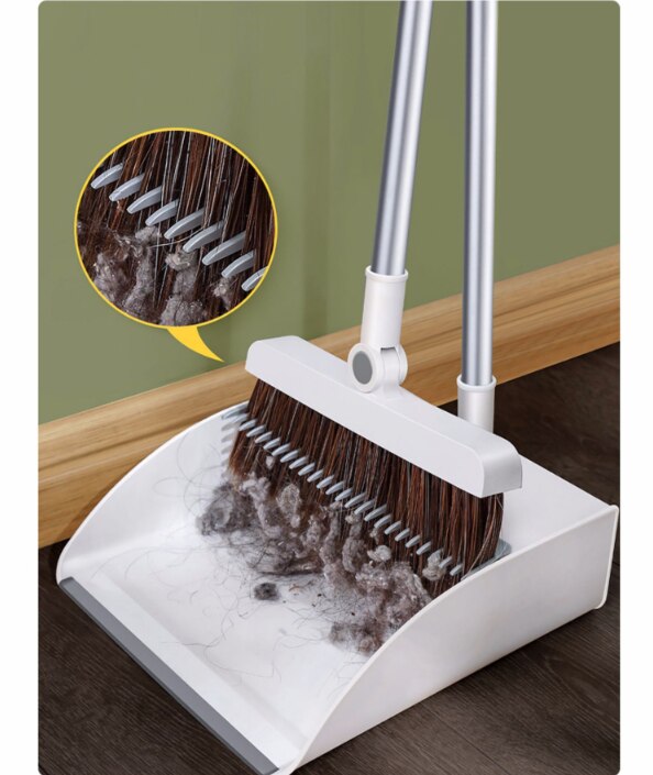 Broom Set Household Broom Combination Single Hair Sweeping Artifact Non-Stick Hair Vertical Large Broom Dustpan