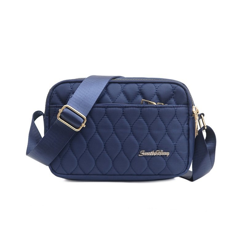 Wasserdicht Nylon Frauen Bote Taschen Kleine Weibliche Tote Schulter Tasche Damen Umhängetaschen Handtaschen: tief Blau