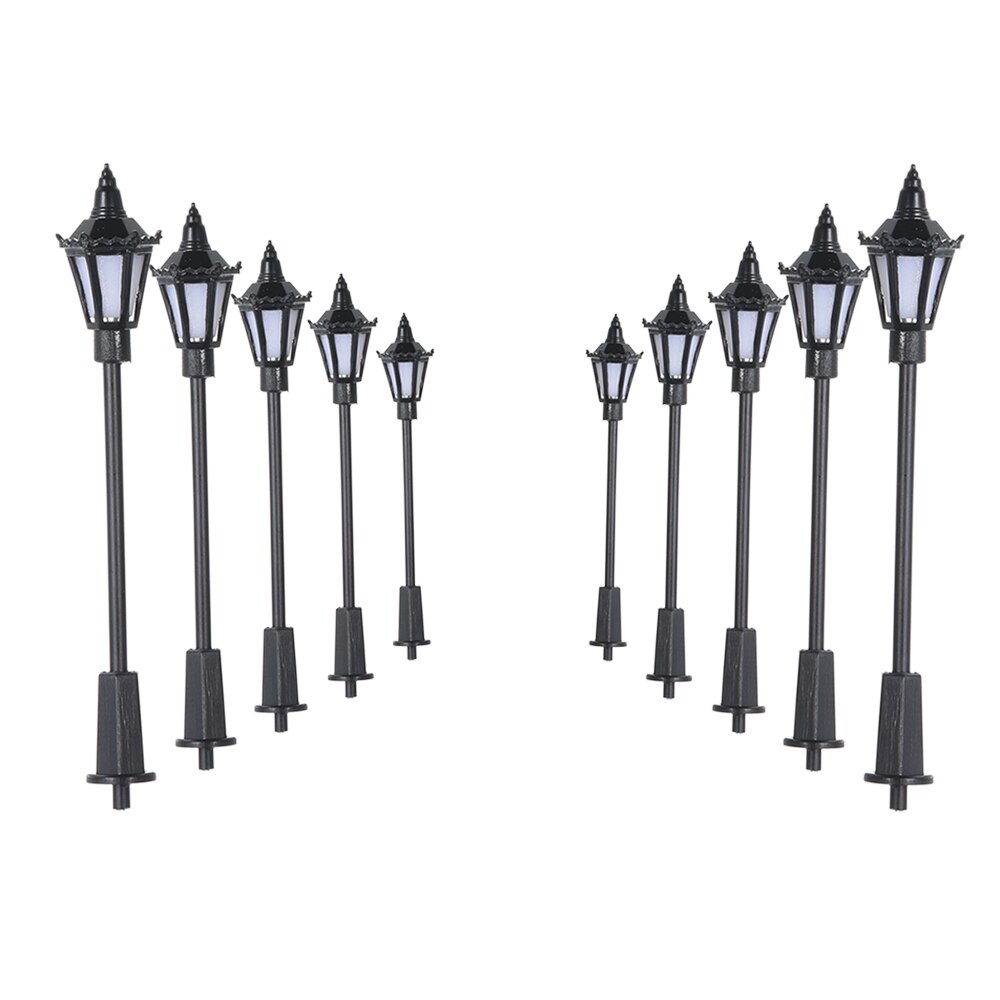 3V LED Lighting 1/87 HO Scale Street Light Lamppost For Model Train Railway Lamp Garden Park Scenery Landscape