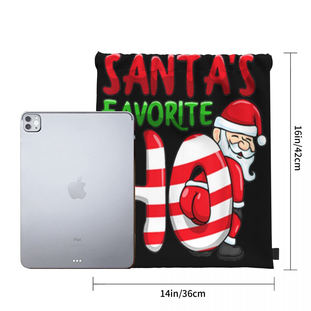 Premium Santas Favoriete Ho Santa Favourite Ho Grappige Meisjes Kerst Stijl Tassen Rugzak Tas