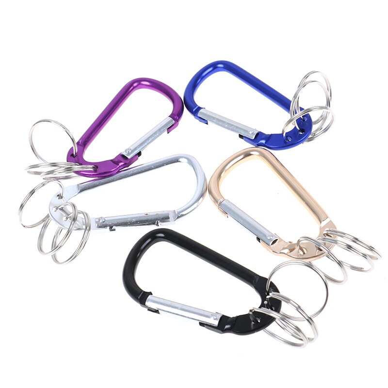 Karabijnhaak klimmen 8cm vergrendelbare type d snelsluiting karabijnhaak gesp gesp hangende aluminium moer rugzak gesp