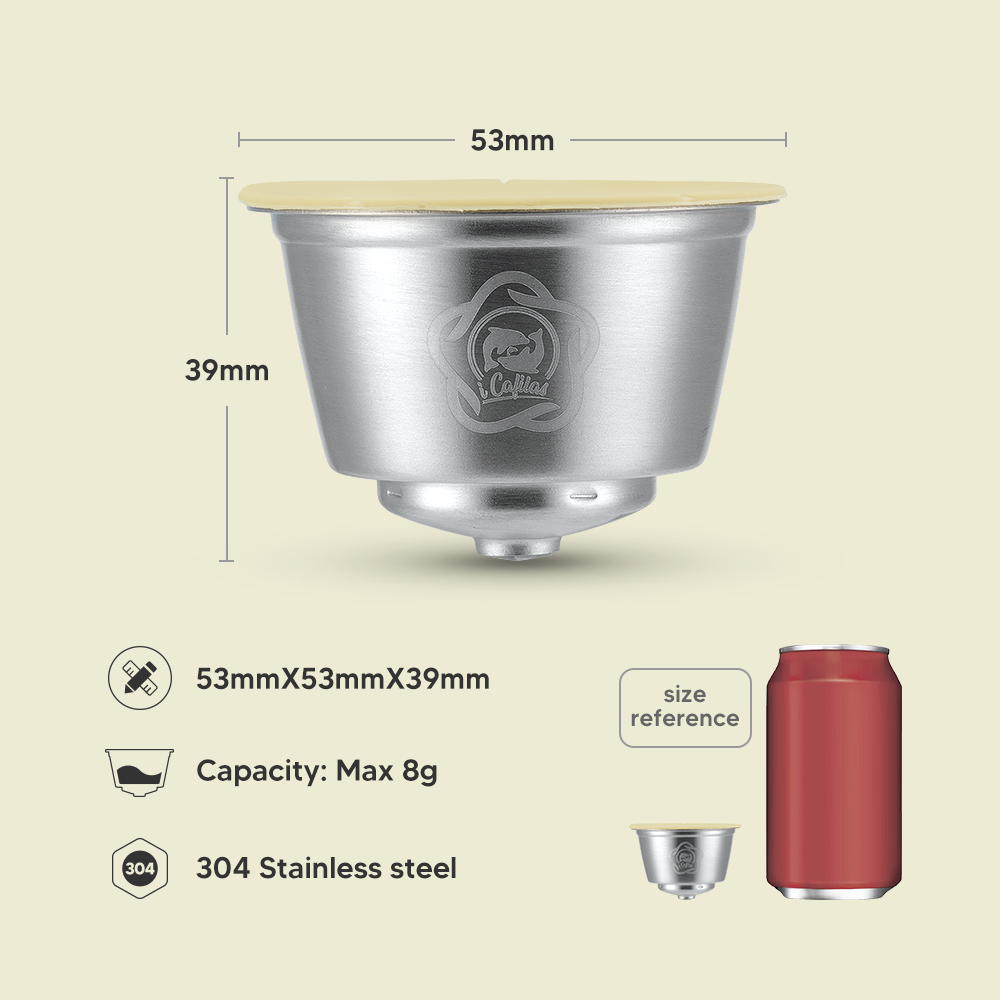 Capsule di caffè ricaricabili riutilizzabili per Dolce Gusto Maker Nespresso Caffè espresso e cialde filtro per il latte Accessori per caffè