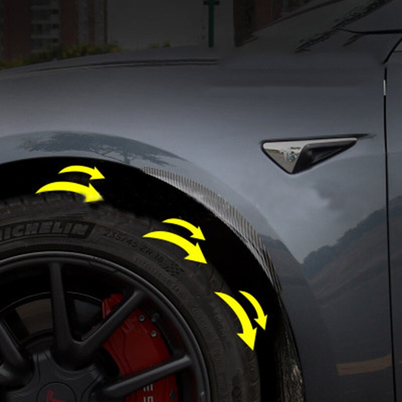 4Pcs/Set Mud Flaps Flexible Car Off-road Fender Flare Wheel Arch Protector For Tesla Model 3 Accessories