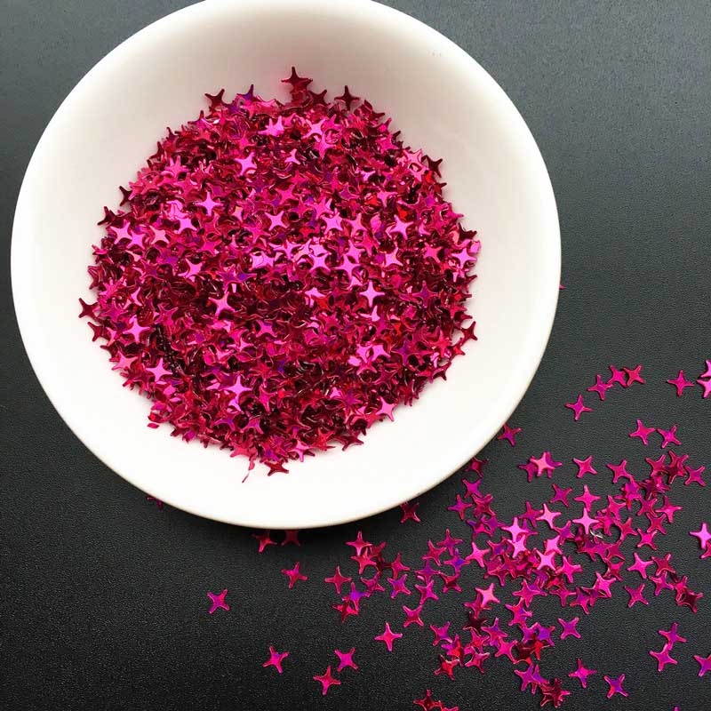 4 mm vierpuntige ster kruis ster pailletten pvc kristal modder flitsende nagels schoonheid make-up kralen bruiloft feest gooien confetti  jj350: 17