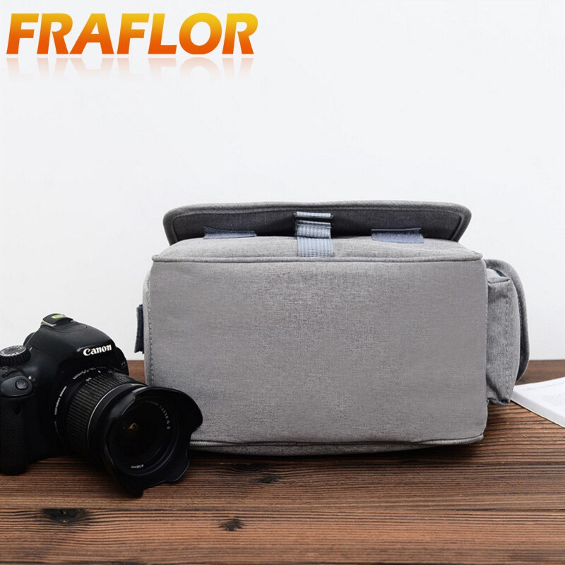 Dslr Camera Tas Mode Polyester Schoudertas Camera Case Voor Canon Nikon Lens Pouch Tas Waterdichte Fotografie Foto Tas