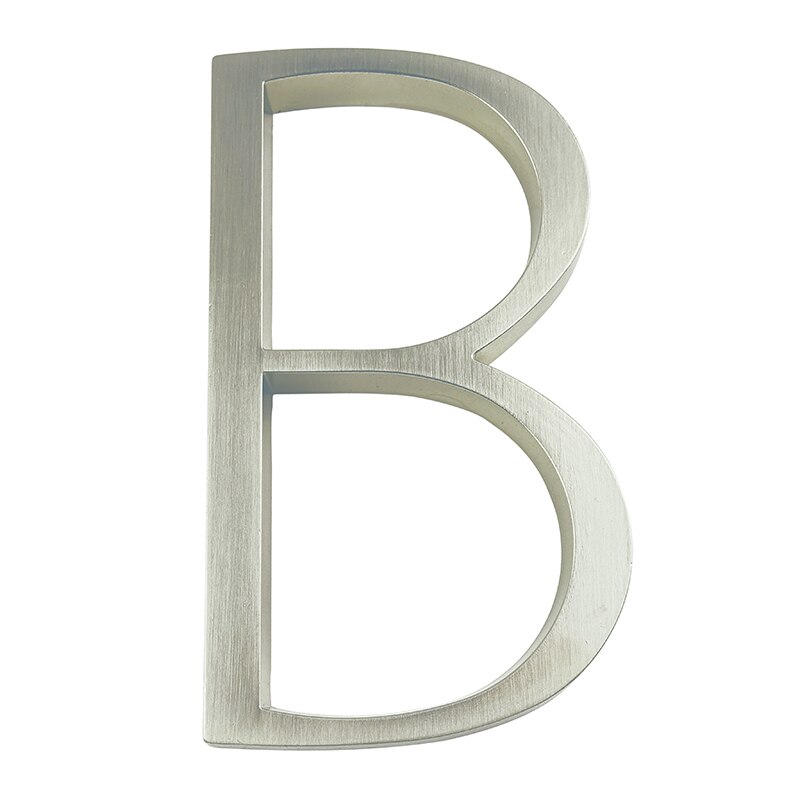 12cm store 3d moderne husnummer dør hjemmeadresse numre til husnummer digitale dør udendørs skilteplader 5 tommer.  #0-9 sølv: B