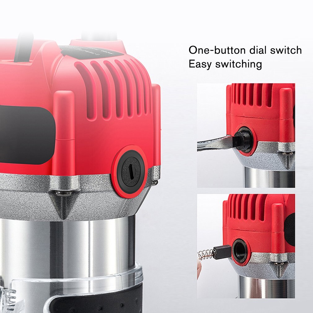 Multi-Function Woodworking Electric Trimmer Cutter Wood Milling Engraving Slotting Trimming Machine Router