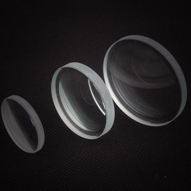 3 stk. glaslinse 3 cm 4 cm 5cm konveks linse konkav linse plan-konveks linse brændvidde måling fysisk optik eksperiment